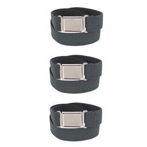 CTM Kids' Adjustable Elastic Belt with Magnetic Buckle (Pack of 3)